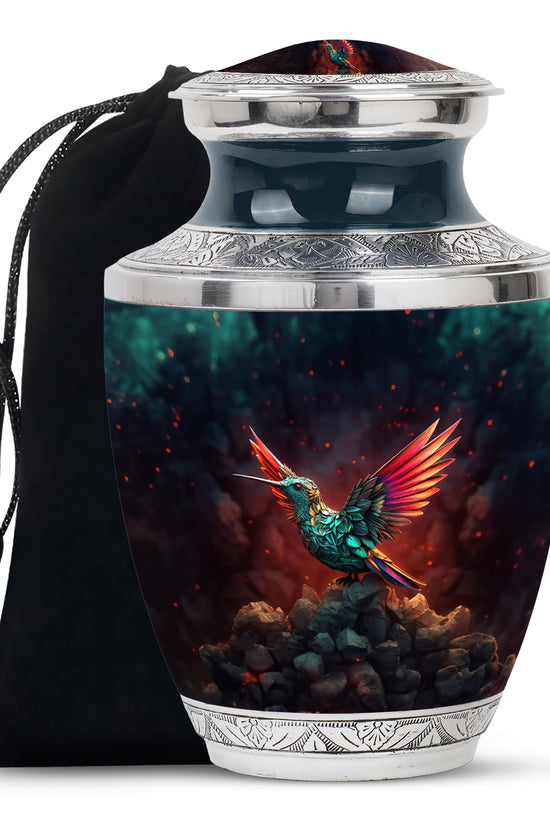 Hummingbird Cremation Urn - Artistic Memorial Urn For Male & Female