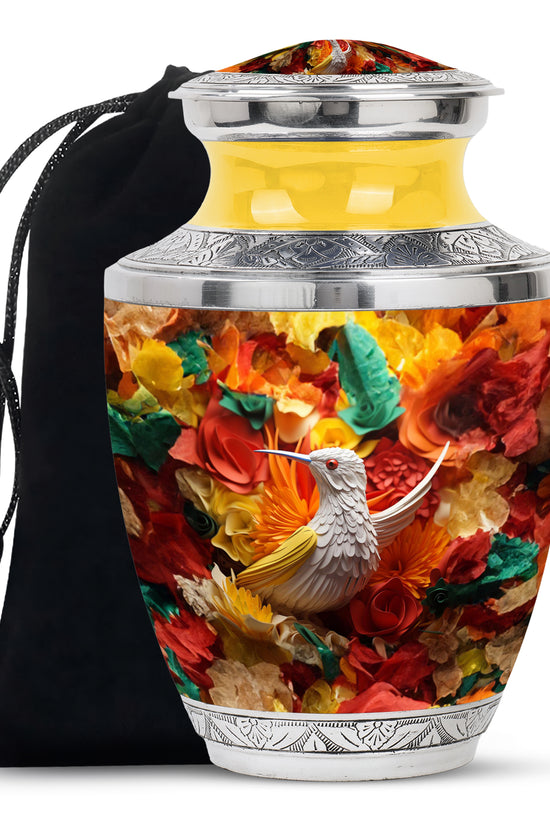 Classic Hummingbird Funeral Urn - Artistic Cremation Urn For Adult Ashes