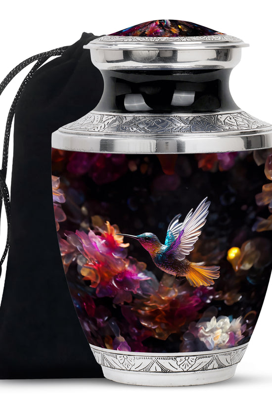 Unique Hummingbird Funeral Urn - Decorative Memorial Urn For Human Ashes