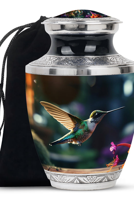 Hummingbird Funeral Urn - Large Memorial Urn For Male & Female