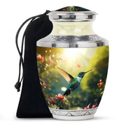Nature Hummingbird Memorial Urn - Elegant Funeral Urn For Human Ashes