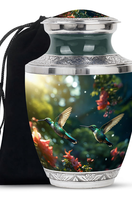 Flying Hummingbird Memorial Urn – Nature Inspired Funeral Urn For Ashes