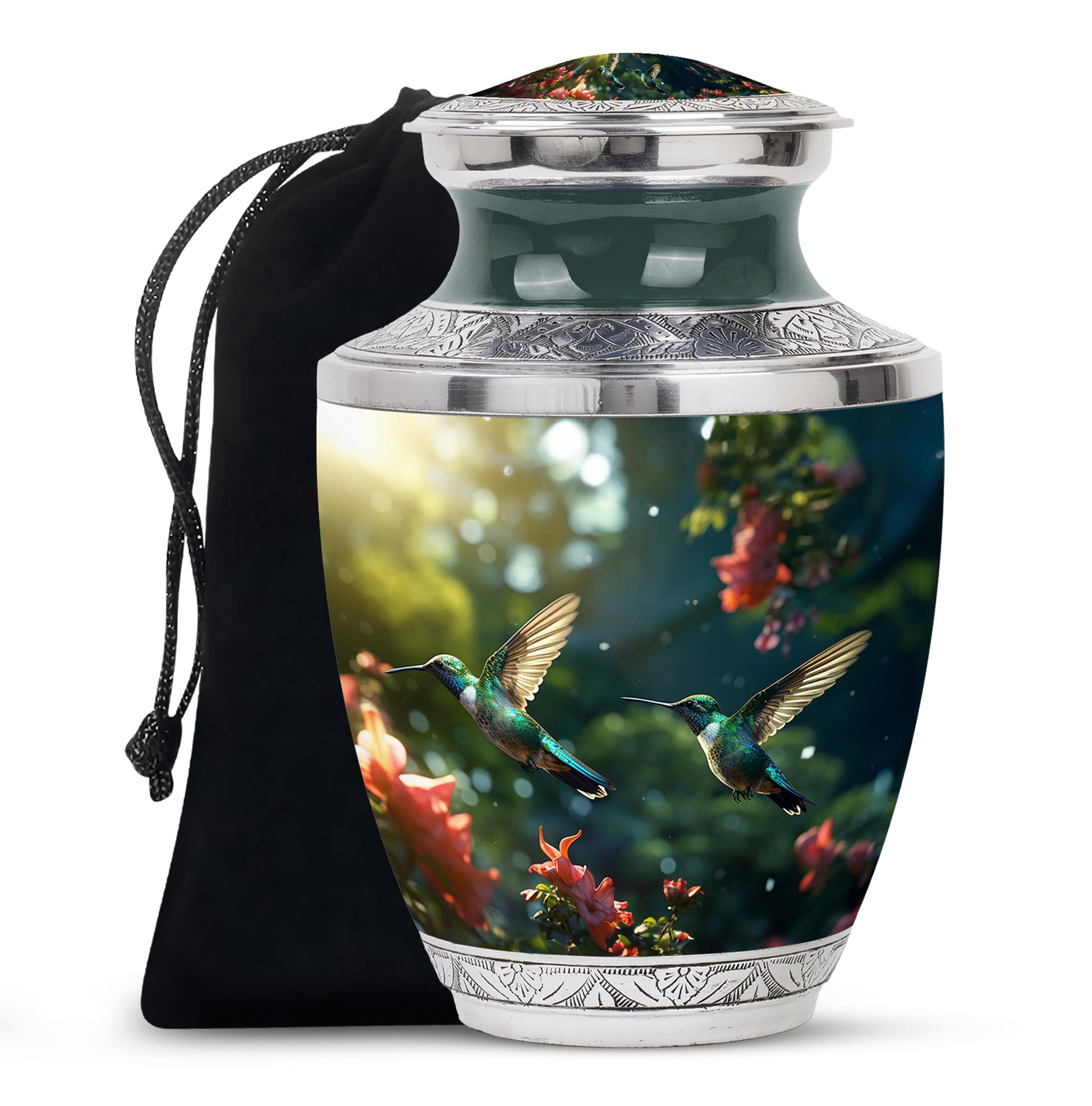 Flying Hummingbird Memorial Urn – Nature Inspired Funeral Urn For Ashes
