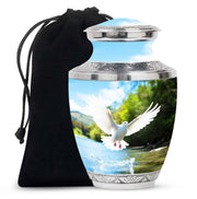 Nature Funeral Theme Urn - Dove Memorial Urn For Loved Ones