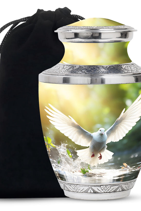 Dove Bird Memorial Urn For Ashes - Cremation Urns For Human Ashes Adult