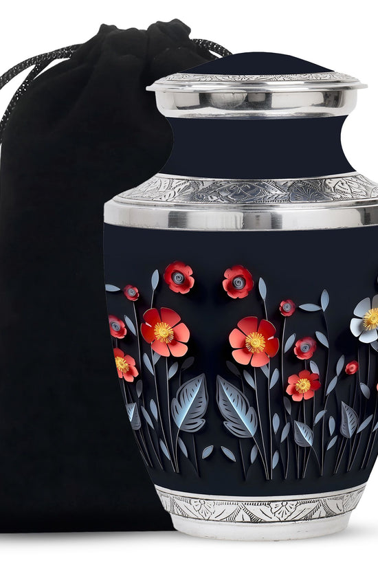 Origami Paper Flower Theme - Artistic Memorial Urn For Human Ashes