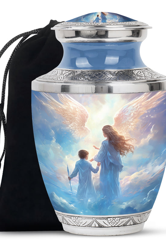 Angel Heaven Memorial Urn - Guardian Angel Cremation Urn For Adult Ashes