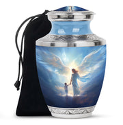 Divine Angel Light Memorial Urn - Spiritual Cremation Urn For Loved Ones