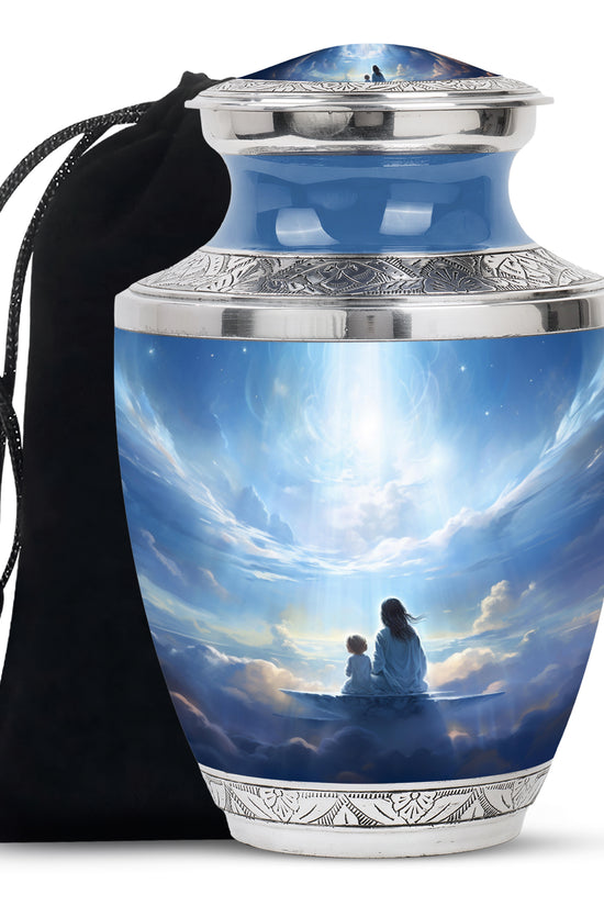 Heaven Cloud Memorial Urn - Peaceful Angel Cremation Urn For Male & Female
