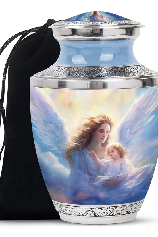 Guardian Angel Memorial Urn - Spiritual Cremation Urn For Human Ashes