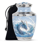 BlueImperial Dragon Memorial Urn For Human Ashes - Decorative Funeral Urn