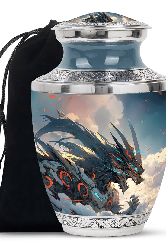 Dragon Warrior Memorial Urn For Adults - Premium Funeral Urn For Adult Ashes