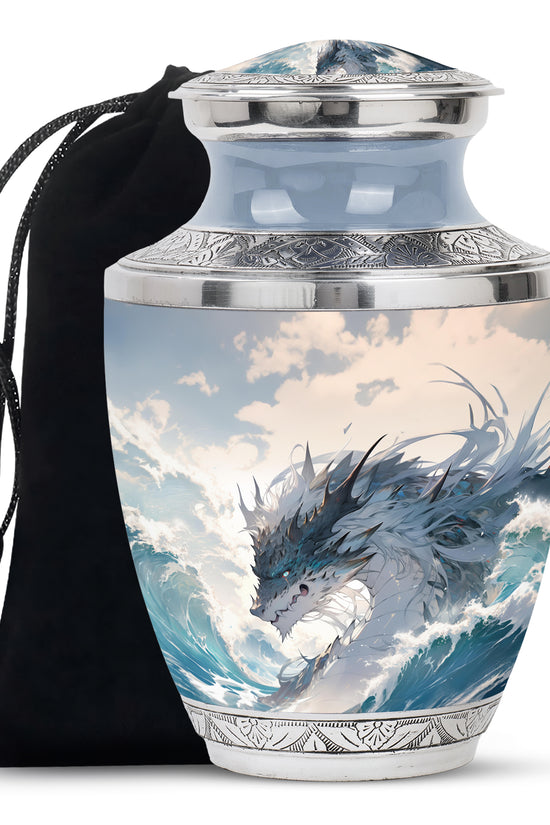 Dragon Mountain Fantasy Cremation Urn - Burial Urn For Adult Ashes