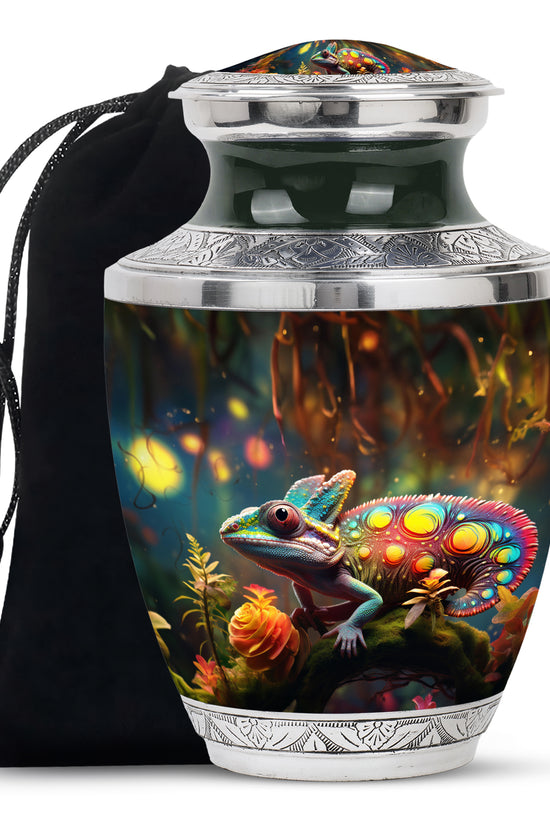 Fierce Crimson Dragon Cremation Urn For Human Ashes - Red Funeral Urn