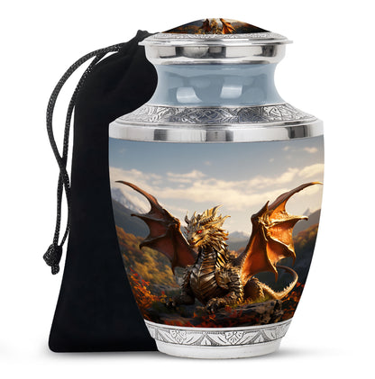 Dragon Heaven Memorial Urn For Adults - Elegant Cremation Urn For Adults