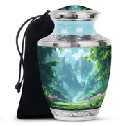 Forest Landscape Funeral Urn - Nature Cremation Urn For Human Ashes