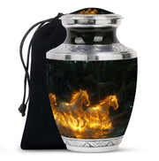 Horse Theme Funeral Urn - Large Memorial Urn For Loved Ones