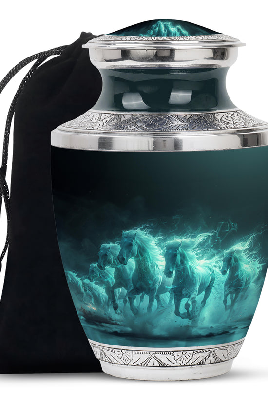 Horse Cremation Urns For Ashes - Memorial Urn For Adult Ashes