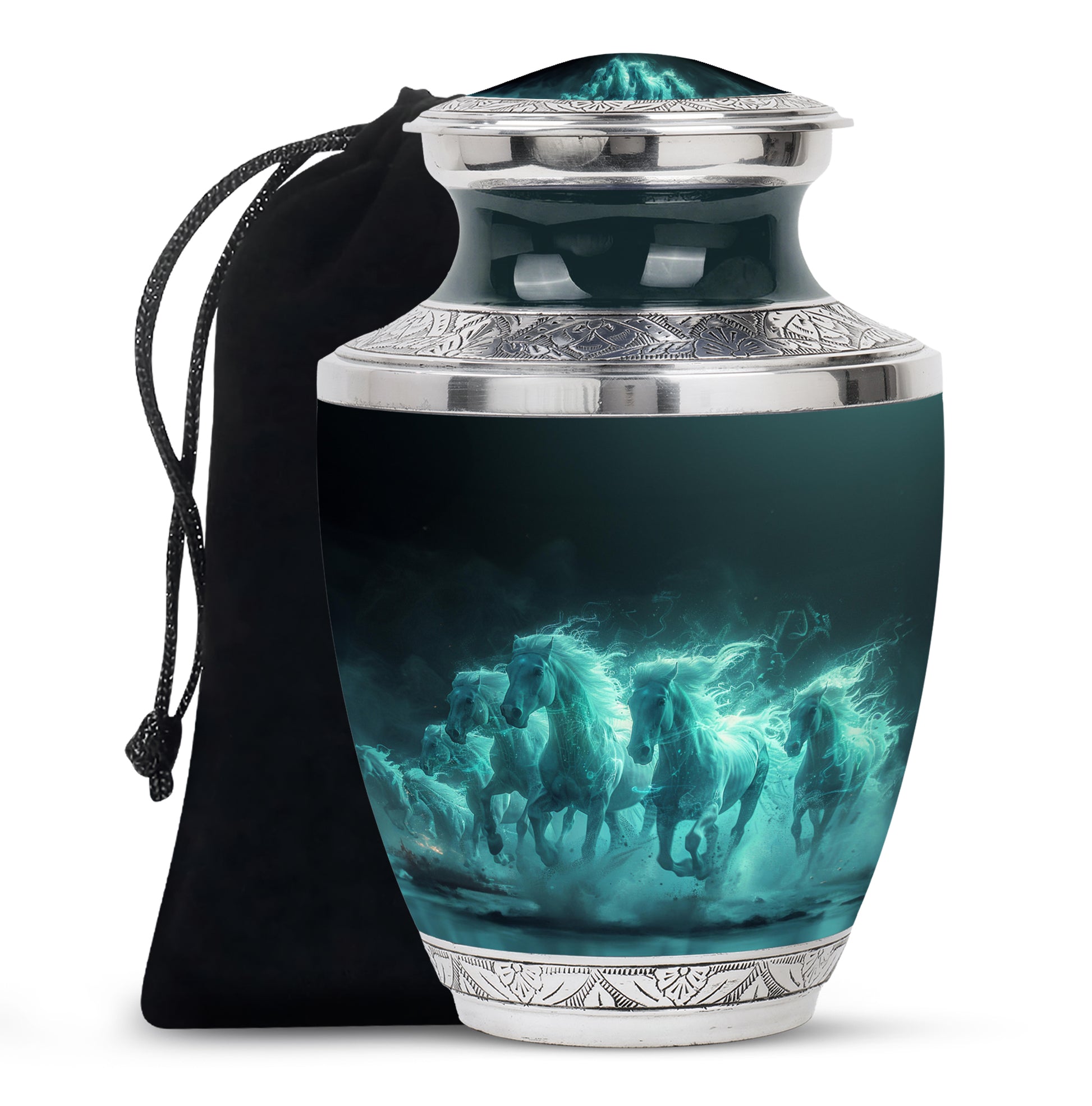 Horse Cremation Urns For Ashes - Memorial Urn For Adult Ashes