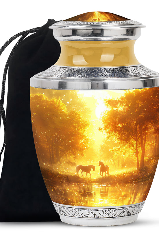 Horse Funeral Urn For Ashes - Divine Memorial Urn For Human Ashes