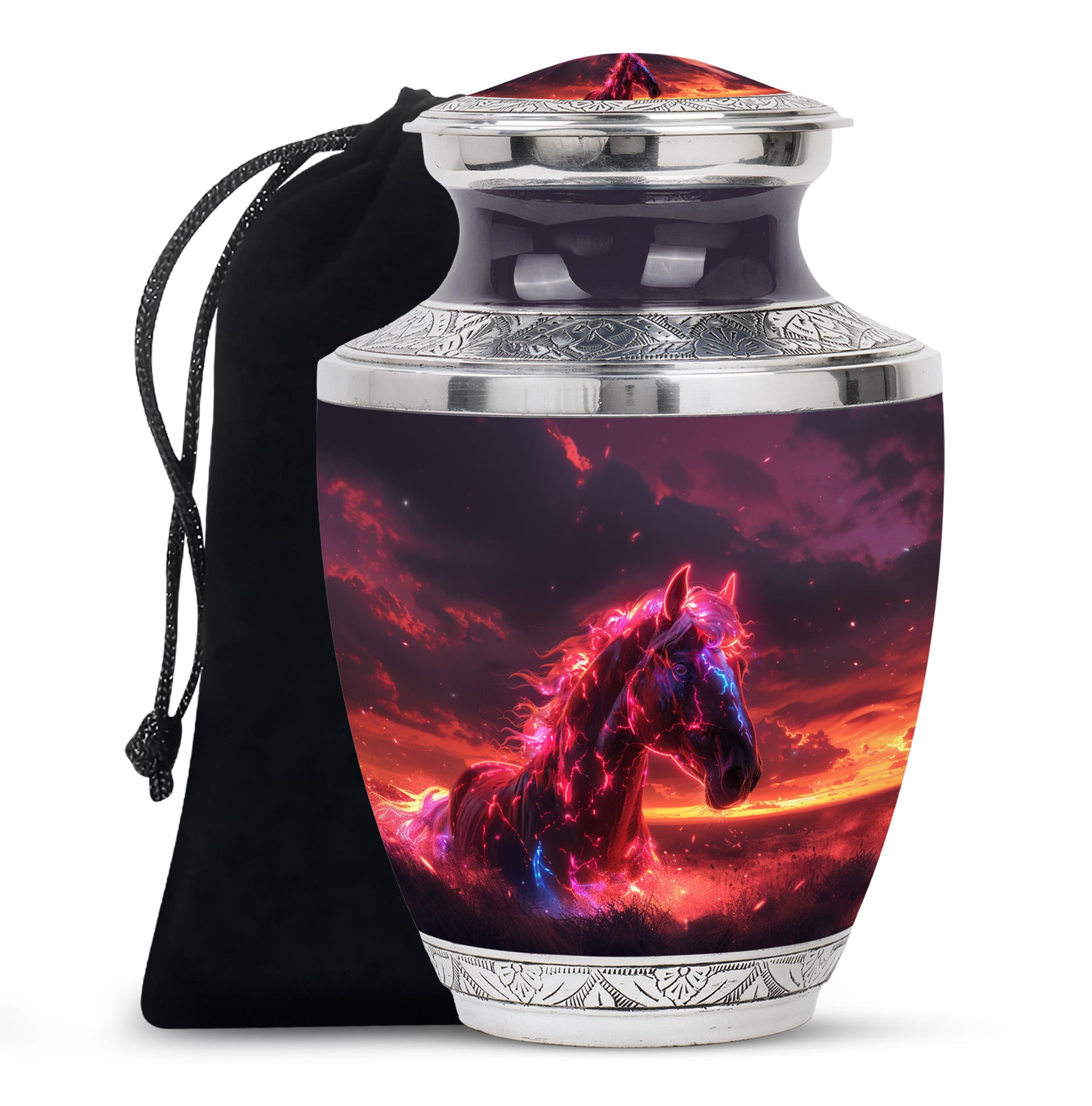 Horse Funeral Urn - Large Cremation Urn For Adult Ashes