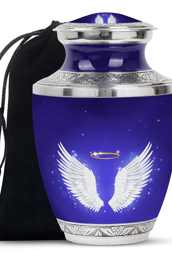 Angel Wings Cremation Urn - Spiritual Memorial Urn For Ashes