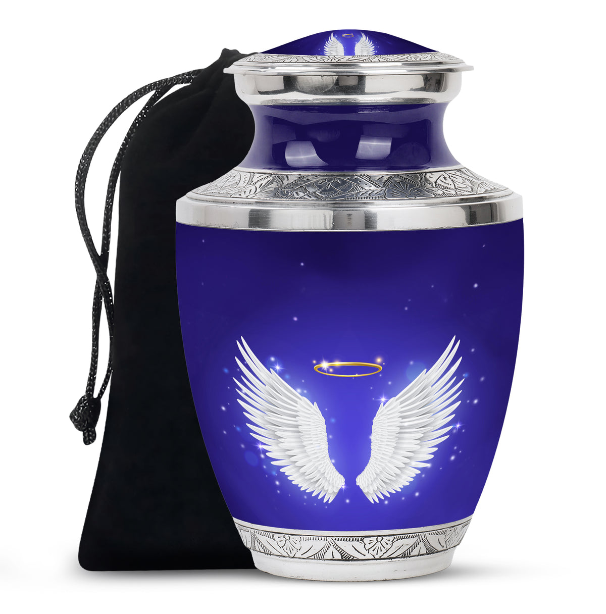 Angel Wings Cremation Urn - Spiritual Memorial Urn For Ashes