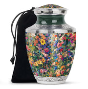 Beautiful Artistic Flower Cremation Urn - Elegant Memorial Urn For Ashes