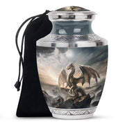 Black Dragon Cremation Urn - Elegant Funeral Urn For Human Ashes