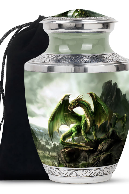 Golden Dragon Cremation Urn - Premium Memorial Urn For Adult Ashes