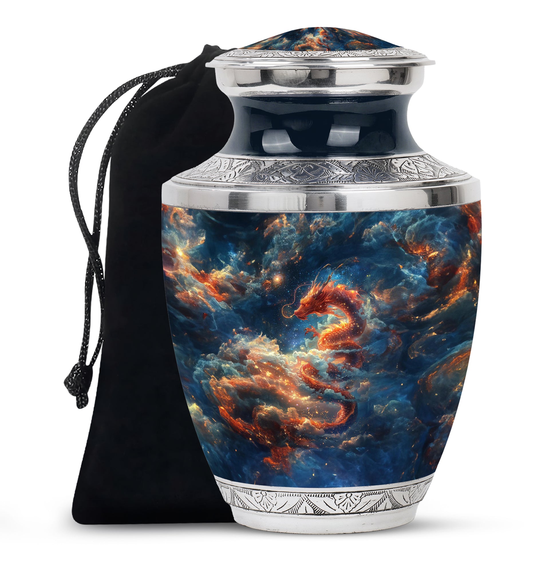 Dragon Forest Spirit Funeral Urn For Adults - Nature Inspired Urn For Human Ashes