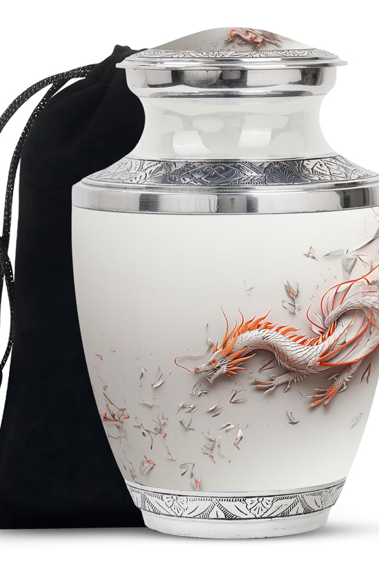 Dragon Cosmic Memorial Urn For Ashes - Galaxy Theme Burial Urn