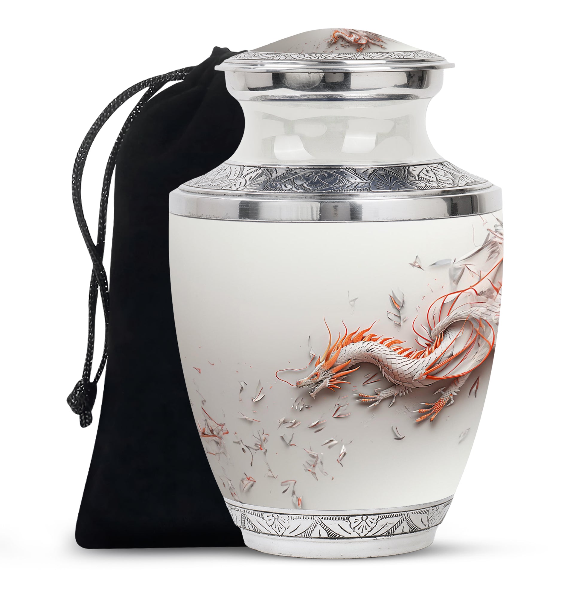 Dragon Cosmic Memorial Urn For Ashes - Galaxy Theme Burial Urn