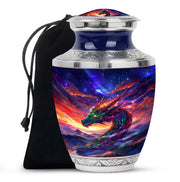 Dragon Flame Funeral Urn For Adults - Decorative Cremation Urn For Ashes