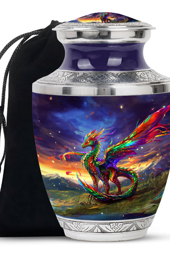 Dragon Universe Cremation Urn For Human Ashes - Celestial Memorial Urn