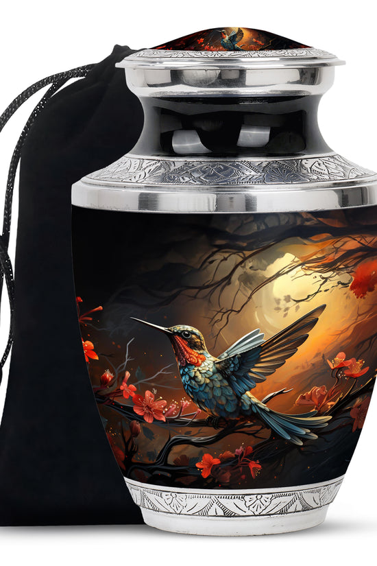 Nature Hummingbird Urn - Premium Memorial Urn For Human Ashes