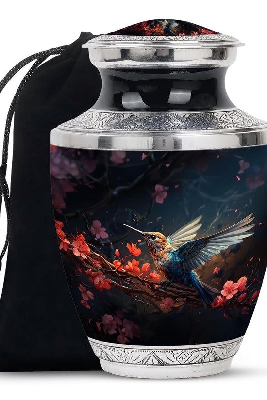 Mystic Hummingbird Cremation Urn - Scenic Ashes Urn For Human Ashes