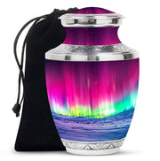 Mystic Northern Lights Urn For Ashes - Aurora Borealis Spiritual Urn
