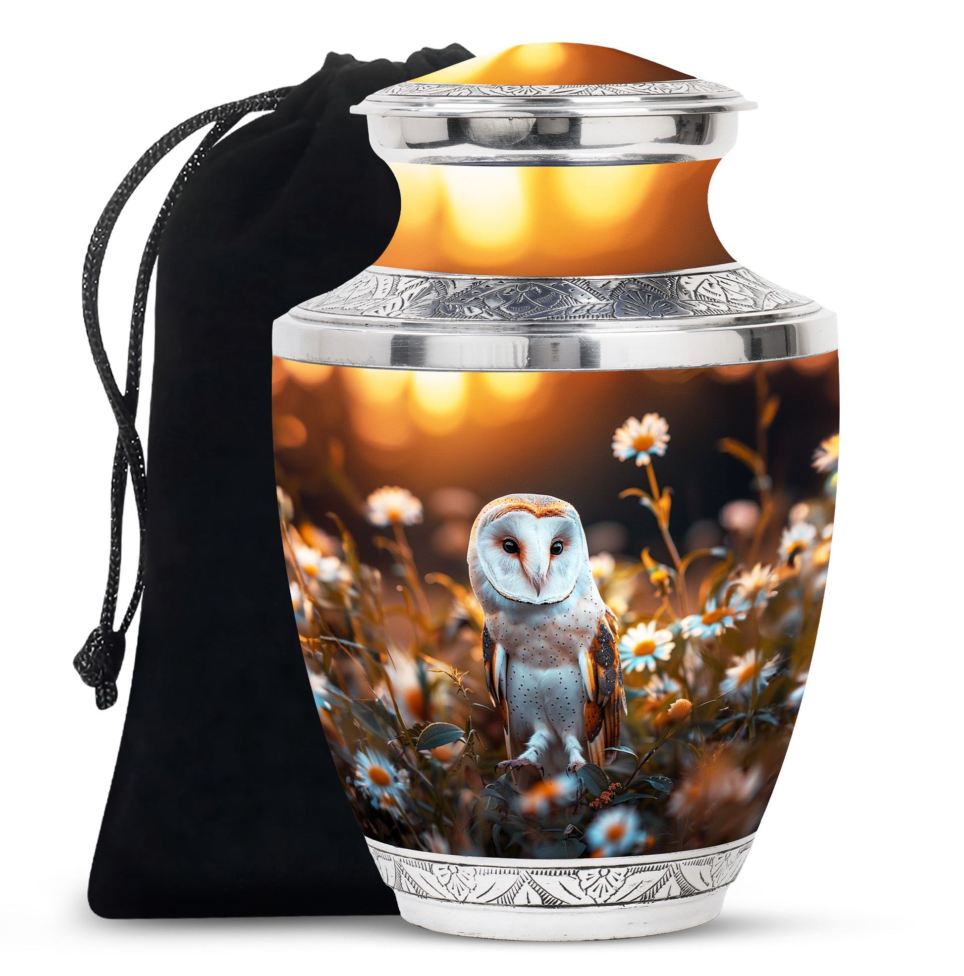 Decorative Barn Owl Urn – Peaceful Burial Urn For Men & Women