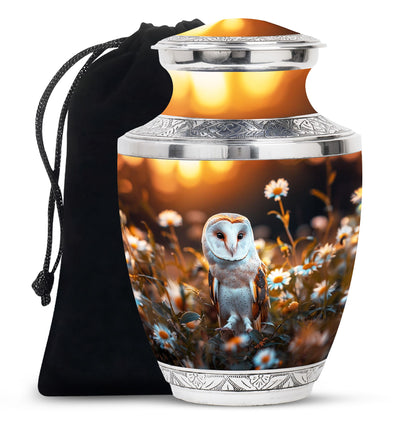 Decorative Barn Owl Urn – Peaceful Burial Urn For Men & Women