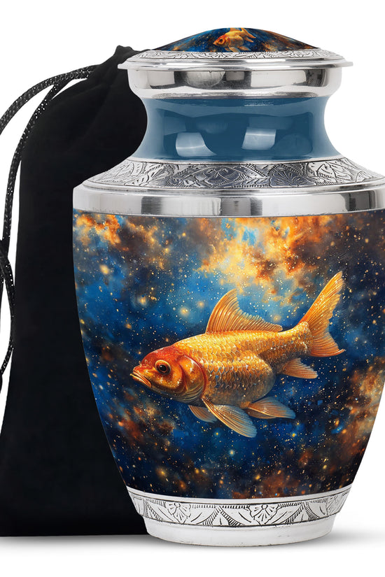 Ocean Fish Funeral Urn - Aluminium Cremation Urn For Adult Ashes