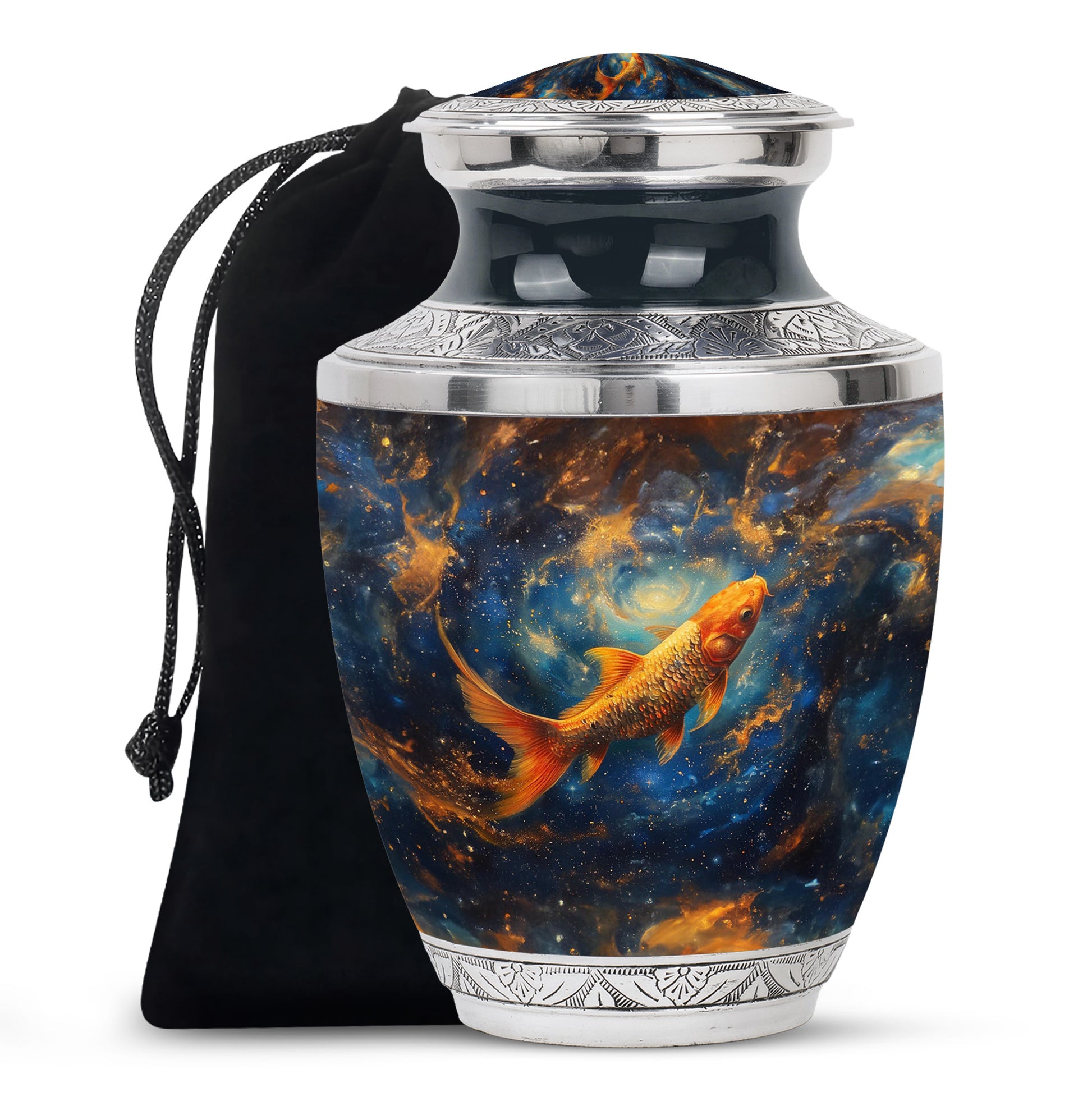 Fish Memorial Urn - Large Funeral Urn For Human Ashes