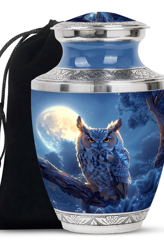 Owl Theme Cremation Urn – Luxury Memorial Urn For Burial