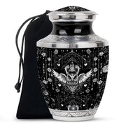 Spiritual Owl Memorial Urn - Large Decorative Cremation Urn For Ashes