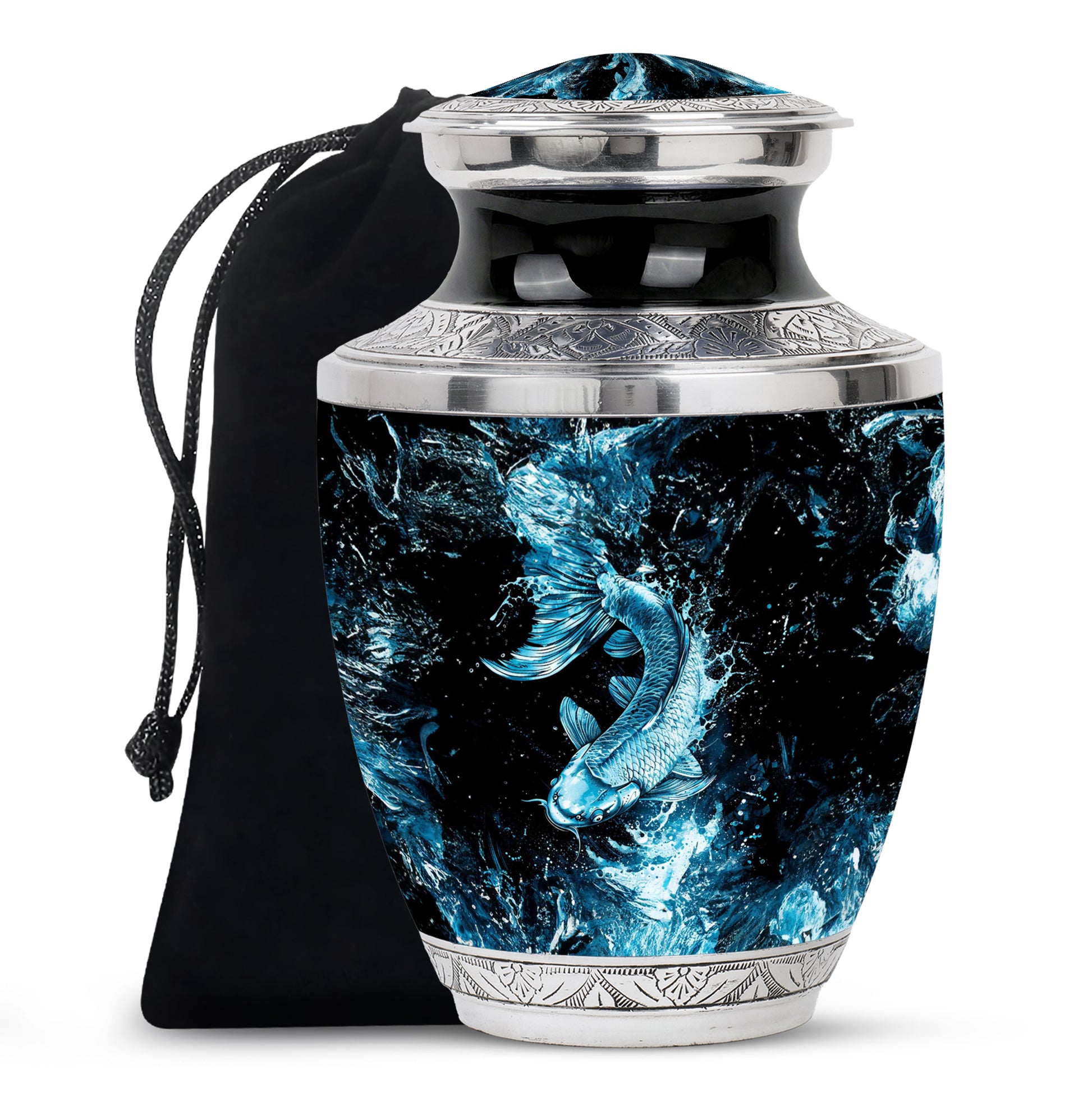 Fish Cremation Urn For Ashes - Nature Burial Urn For Human Ashes