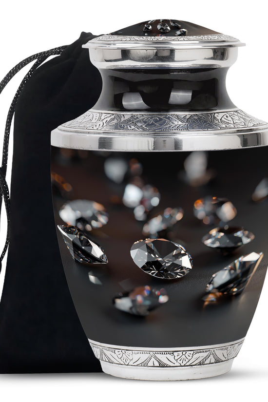 Diamond Cremation Urn - Memorial Urn For Loved Ones