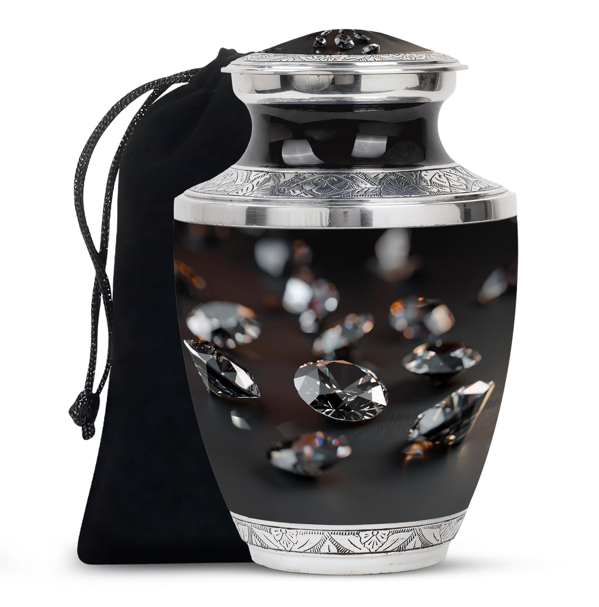 Diamond Cremation Urn - Memorial Urn For Loved Ones
