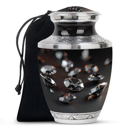 Diamond Cremation Urn - Memorial Urn For Loved Ones