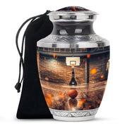 Basketball Court Cremation Urn - Decorative Funeral Urn For Loved Ones