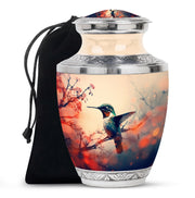 Artistic Hummingbird Memorial Urn - Beautiful Funeral Urn For Male & Female